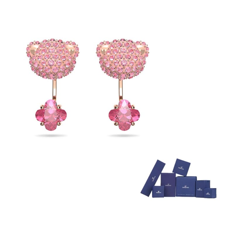 Swarovski Teddy Earrings Women`s 5642982 F-Original