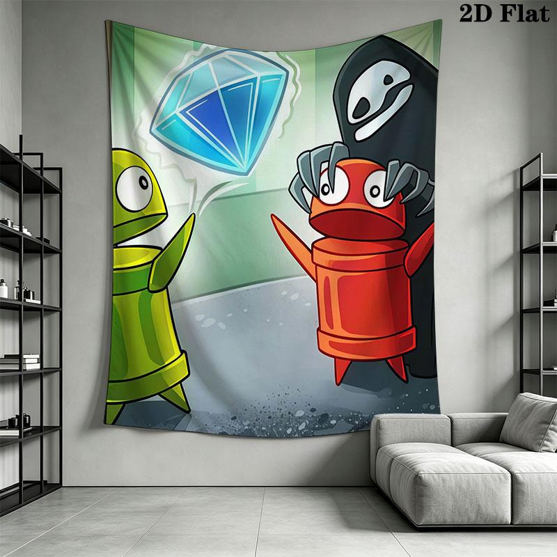 R.E.P.O Wall Hanging Printed Fabric Blanket Decorative Tapestries for Bedroom Living Room Home Decor