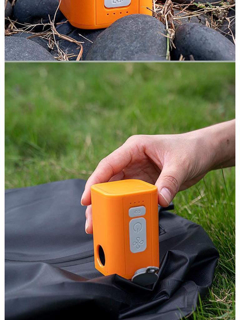 Rechargeable Dual-Use Electric Pump: Portable Inflator for Sleeping Pads, Camping, and Swimming Rings.