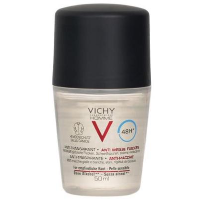Vichy Homme 48h Deodorant (Stain) Roll-on 50ml 1 Pcs