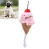 Pet Supplies Pink & Blue Ice Cream Food Shape Soft Squeaky Pet Dual Color Realistic Look Dog Chew Daily Play