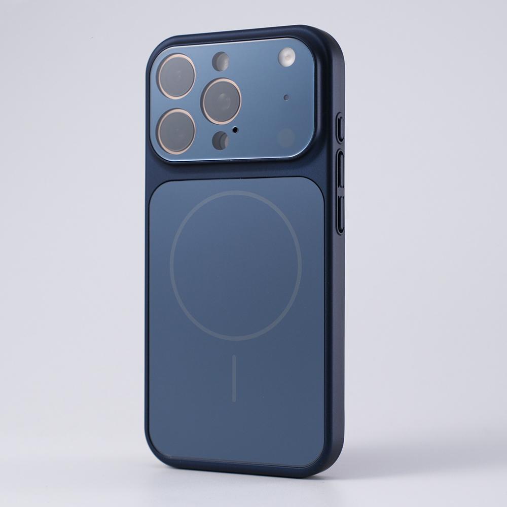 Luxury Plating Matte Glass Camera Protect Phone Case For iPhone 17 16 15 14 13 Pro Max 17Pro 17 Air For Magsafe Magnetic Cover