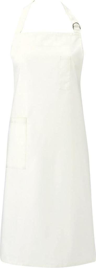 Albe Chest Apron with Neck Strap and Pockets, Water-Repellent, Available In 14 Colors, Sizes M and L, Suitable for Food, Cooking, and Cafe Uniforms,