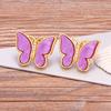 New Design Hot Sale Fashion Luxury 9 Colors Shell Boho Butterfly Stud Earrings for Women Lucky Romantic Anniversary Jewelry