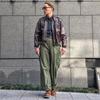 Norman Dragon A-2 Pilot Jacket Mens Vintage Military Style Casual Winter Coat