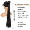 Estensioni Coda di Cavallo Sintetica Liscia Lunghe 70CM Elastico Versatile Parrucca Elegante Pezzi di Capelli per Donne alla Moda