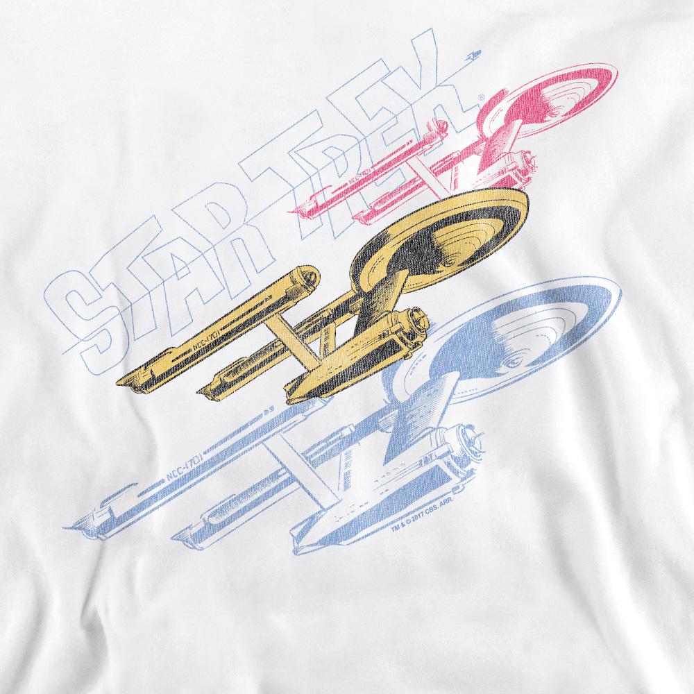 Star Trek Unisex Adult Tri Enterprise Retro Sweatshirt