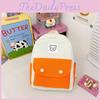 Childrens Casual Dualcolor Nylon Backpack With Bear Print Design For Preschool Boys And Girls
