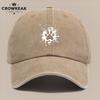 pc Creative Ink Splash Paw Print Pattern Baseball Cap Trendy Individual Duckbill Hat Fashionable Street Style Design Unisex