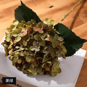 Artificial flower retro wholesale hydrangea wedding flower high imitation