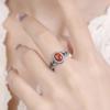 Women's Adjustable Retro Distressed Wheat Ear Ring - Ethnic Style Chinese Imitation Nan Hong Accessory
