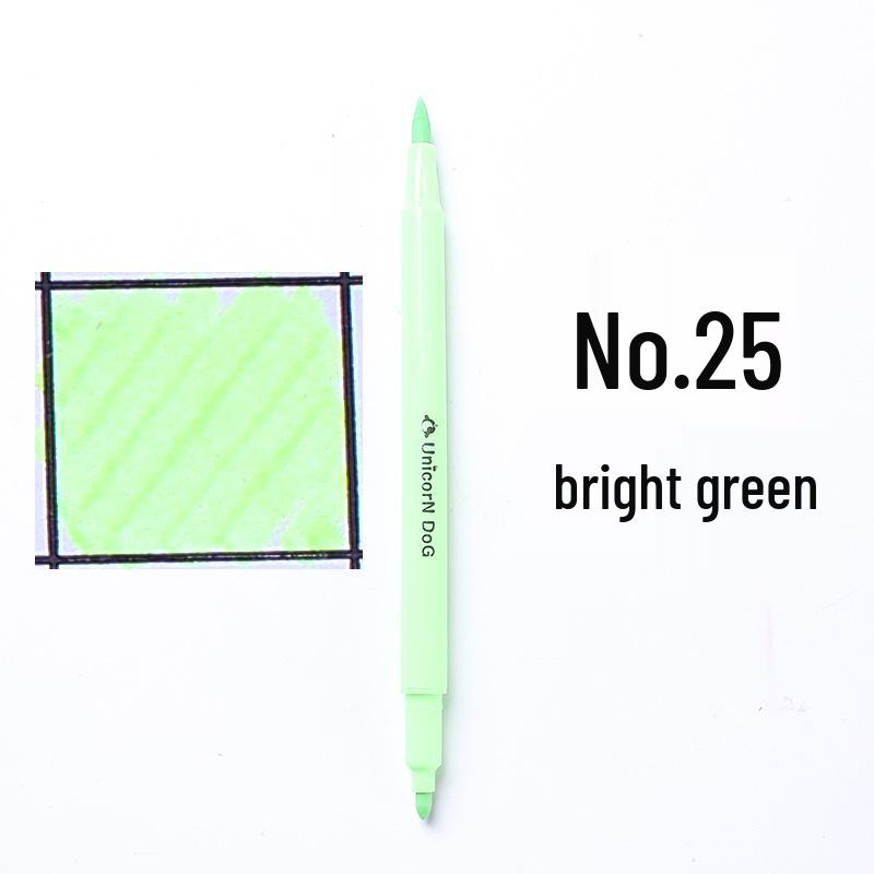 Large Capacity Double-Ended Watercolor Marker - Blue, Yellow, Black