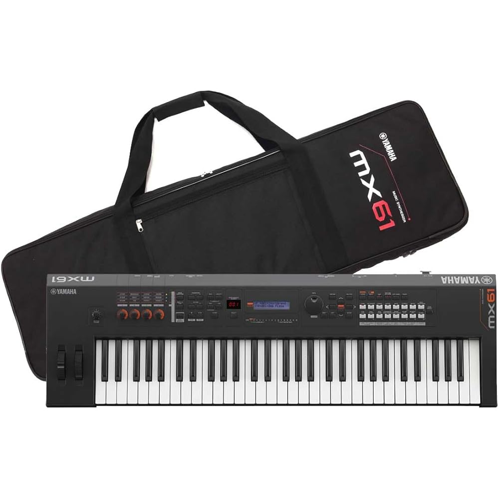 Yamaha MX61 BK Synthesizer 61 Keyboard Exclusive Soft Case Included (Yamaha)