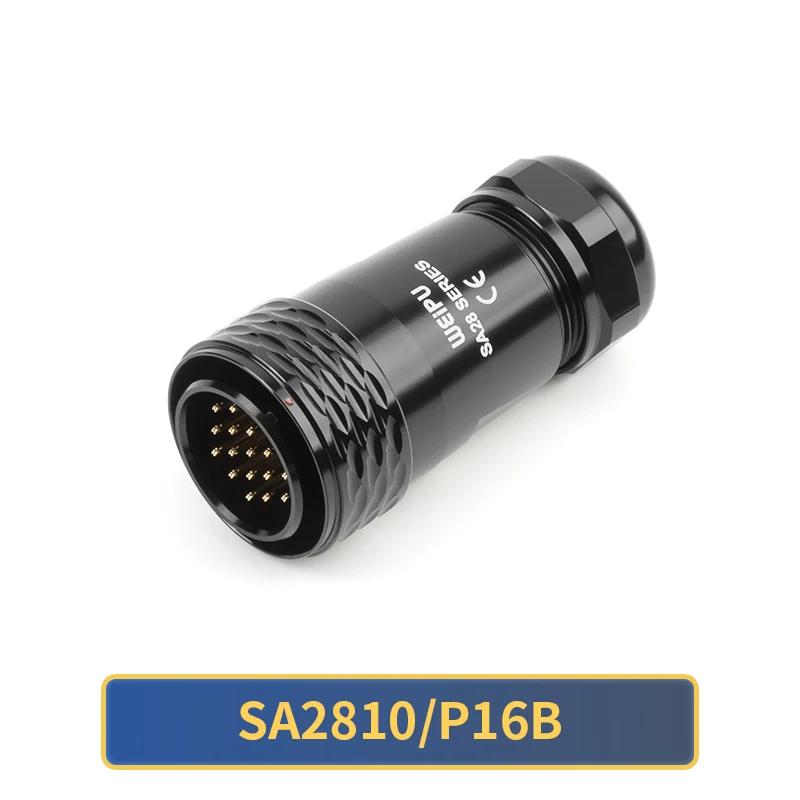 WEIPU SA28 SA2810/P Waterproof Electric Power Male Plug Aviation Connector Solder M28 2 3 4 7 8 9 10 12 16 17 20 24 26 35 Pin