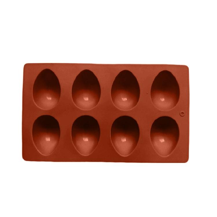 1/3 Piece Set Of 8 Cavity Silicone Eggs Molds Dessert Molds For Homemade Chocolates Ice Spheres And Festival Dessert красный