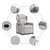 Relaxation Armchair Cloud Grey Fabric