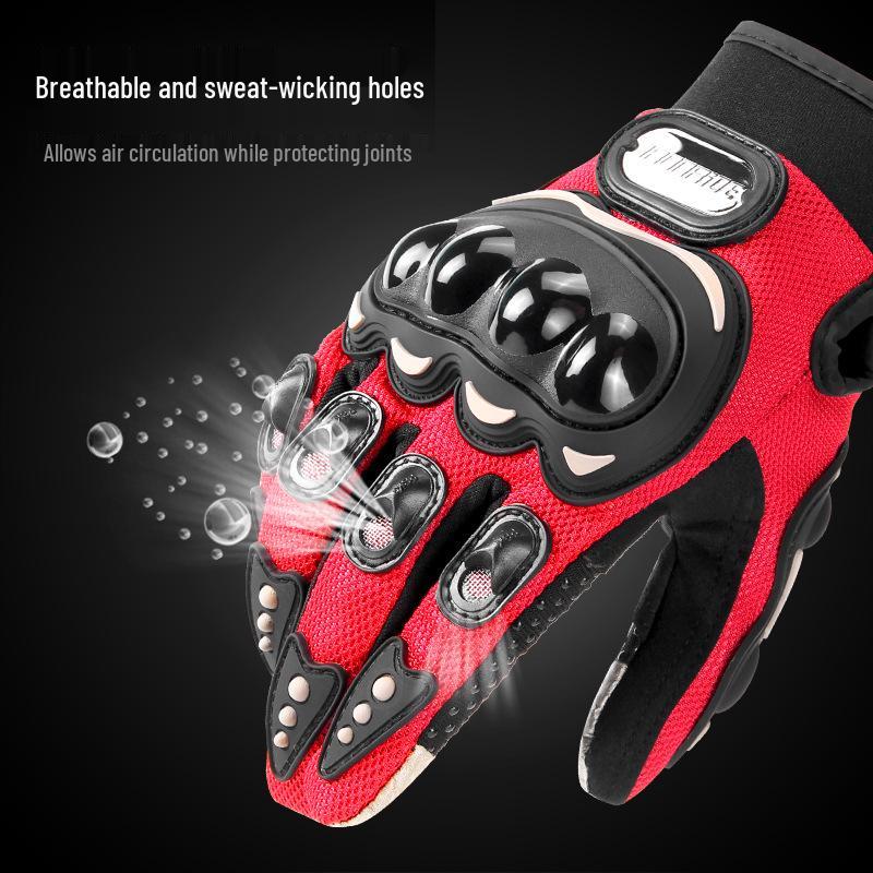 Thin Breathable Motorcycle Riding Gloves - Four Seasons, Anti-Fall, Off-Road Racing
