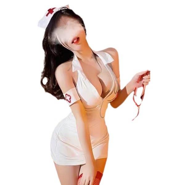 Sex Lingerie Nurse Sexy Passion Midnight Charm Open Crotch Uniform Seduction Robe New Doctor Free Suit