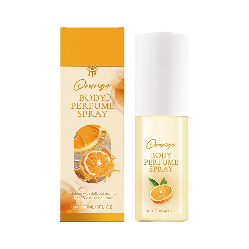 Spray parfumé à l'orange pour le corps, élégant, frais et portable, 90 ml