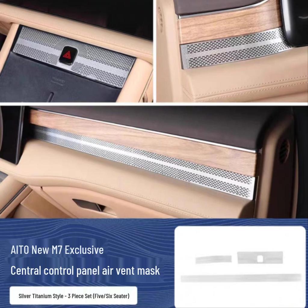 Stainless Steel A/C Vent Cover for AITO M7 Refresh Edition Pro
