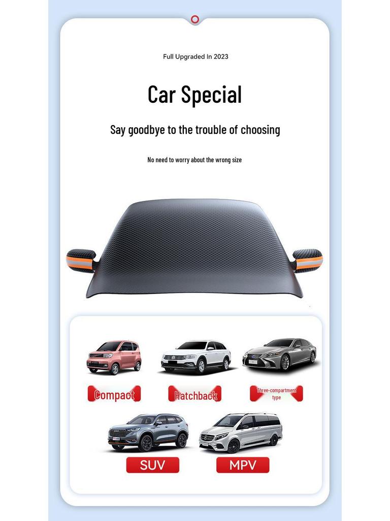 Thickened Winter Snowproof Car Windshield Shield