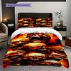 Dark Fantasy Warrior Set Threepiece Set 1 Duvet Cover 2 Pillowcase Without Core Bedding Set Christmas Birthday Gift