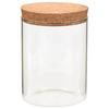 VidaXL 6 pcs Pots de conservation en verre et couvercle en liège 650ml