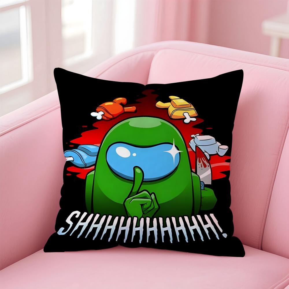 A-Among U-Us Spiel Kissenbezug Bequem Wendbar Kissenhülle Ideal für Auto Sofa Schlafzimmer & Mehr