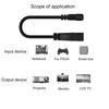 20cm 90-Degree Right-Angle Micro HDMI-compatible Male to Female Extension Cord Adapter Cable for HDTV