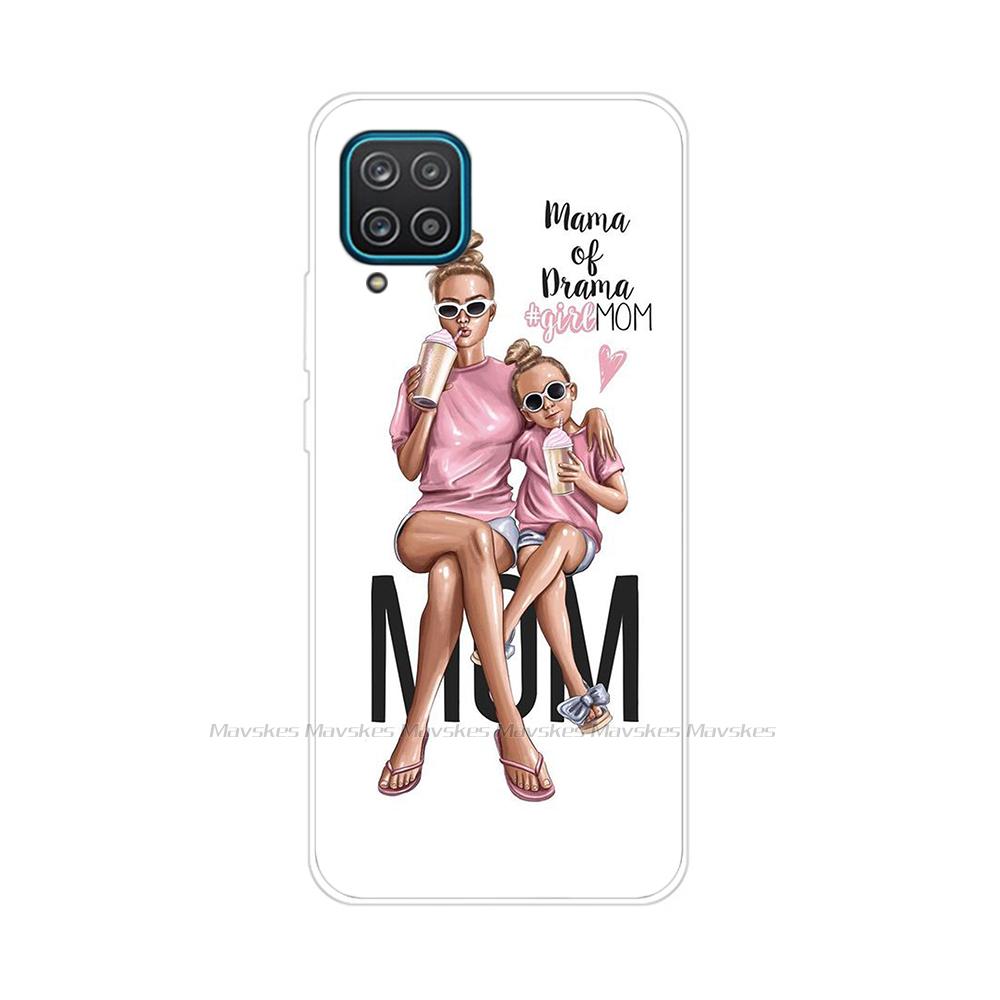 Soft Silicon Cover For Samsung Galaxy A12 Case Cute Flower Cat Bumper For Samsung A12 Phone Case Cover For Samsung A12 A 12 6.5"