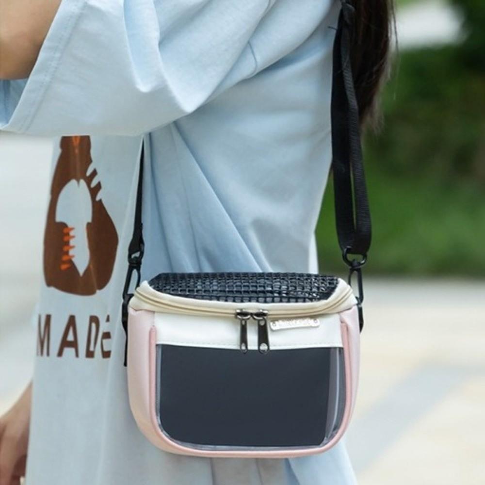 Ventilated Pet Carrier Bag Clear View Hamster Carry Bag Small Pet Carrier  Daily Outing