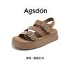 Augustine platform sandals women's 2025 new summer wear small Birkencool slippers retro with skirt