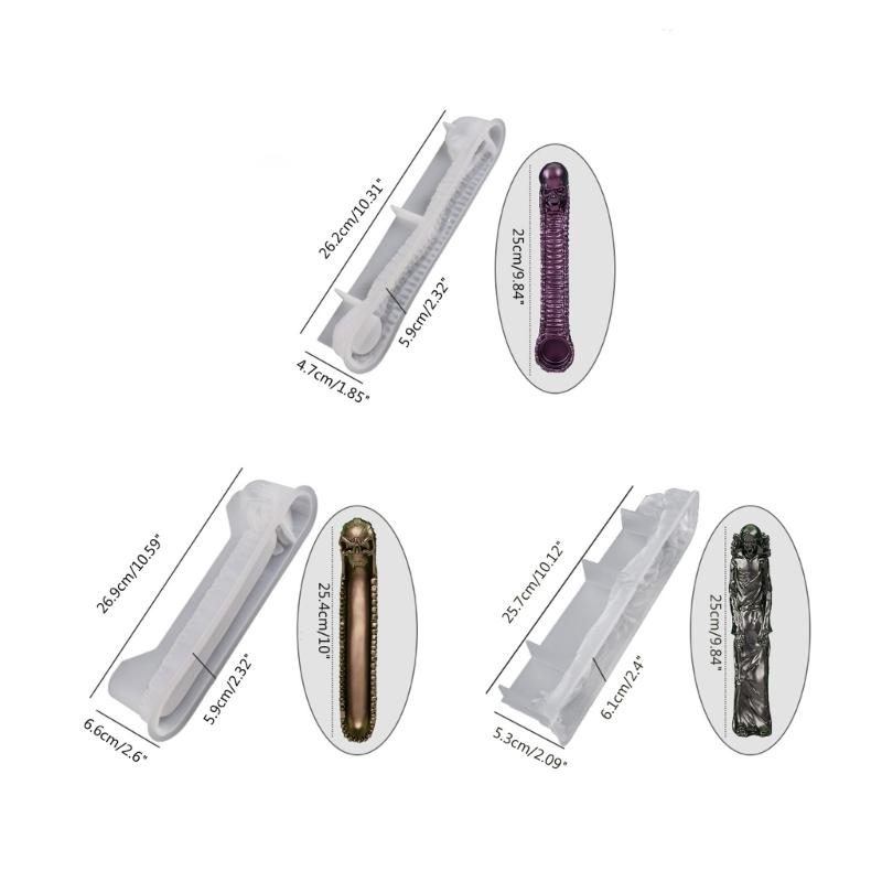 Skull Incense Stick Holder Silicone Molds Incense-Burner Ashes Catcher Epoxy Casting Mold Tealight Candle Holder Molds