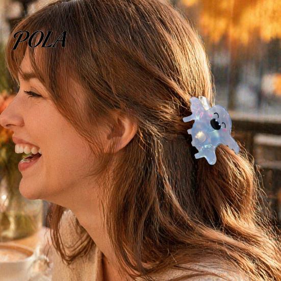 Shimmer Hair Gripper Halloween Claw, Cute Ghost Gripper, Firm Grip Clip with Medium Long for Hair, Comfortable Stylish Accessories Women Girls