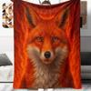 1Pc Cartoon Print Flannel Blanket, High Quality Comfortable for All Seasons, Home Decor, Warmth and Comfort, Perfect for Christmas Birthday Gift