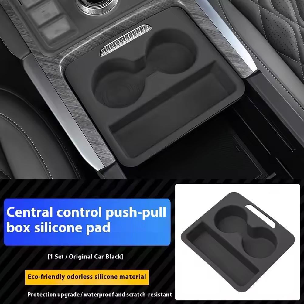 High Quality Car Center Console Push-pull Box Silicone Pad Fit For GWM Tank 500 Hi4-Z Hi4-T Modified Car Interior Upgrade P W8V6