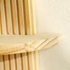 Arched Shape Wood Wall Shelf 3 Tiered Hanging Rack For Indoor Plant Decorative Display Organizers Easy Installation