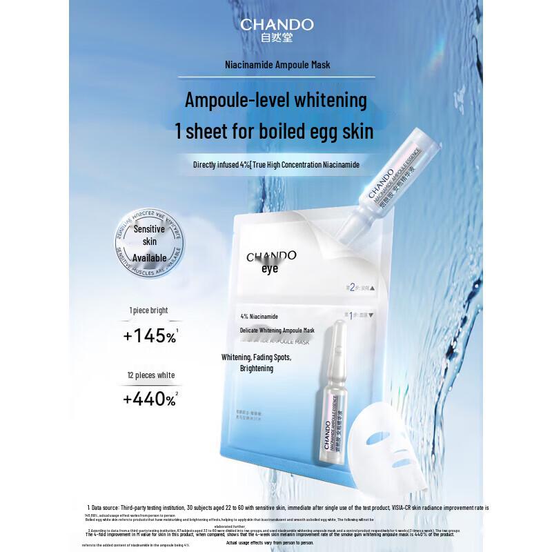 CHANDO Niacinamide Whitening Ampoule Mask