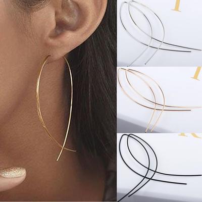 Individual And Simple Bronze Fish Earrings KTJ