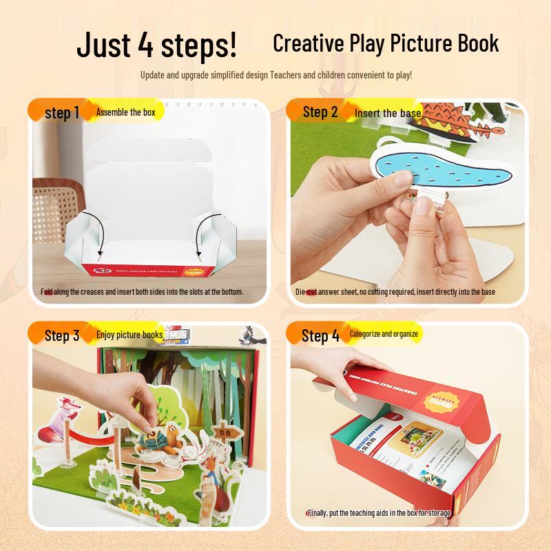 Kindergarten 3D Picture Book Theater: DIY No-Cut Materials