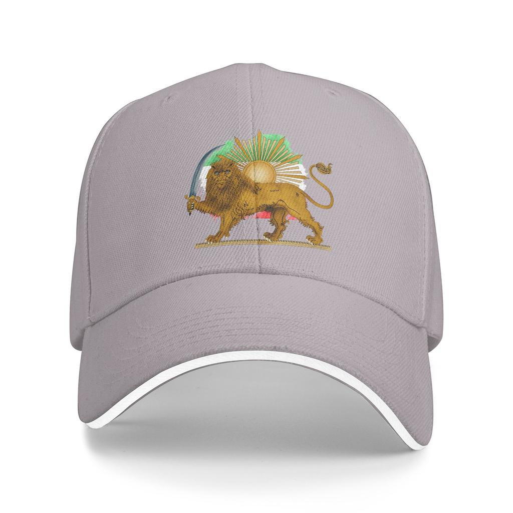 Summer Casual Baseball Cap Persian Lion And Sun Hiking Fishing Trucker Hat For Couple Women Sun y2k Funny Baseball Caps