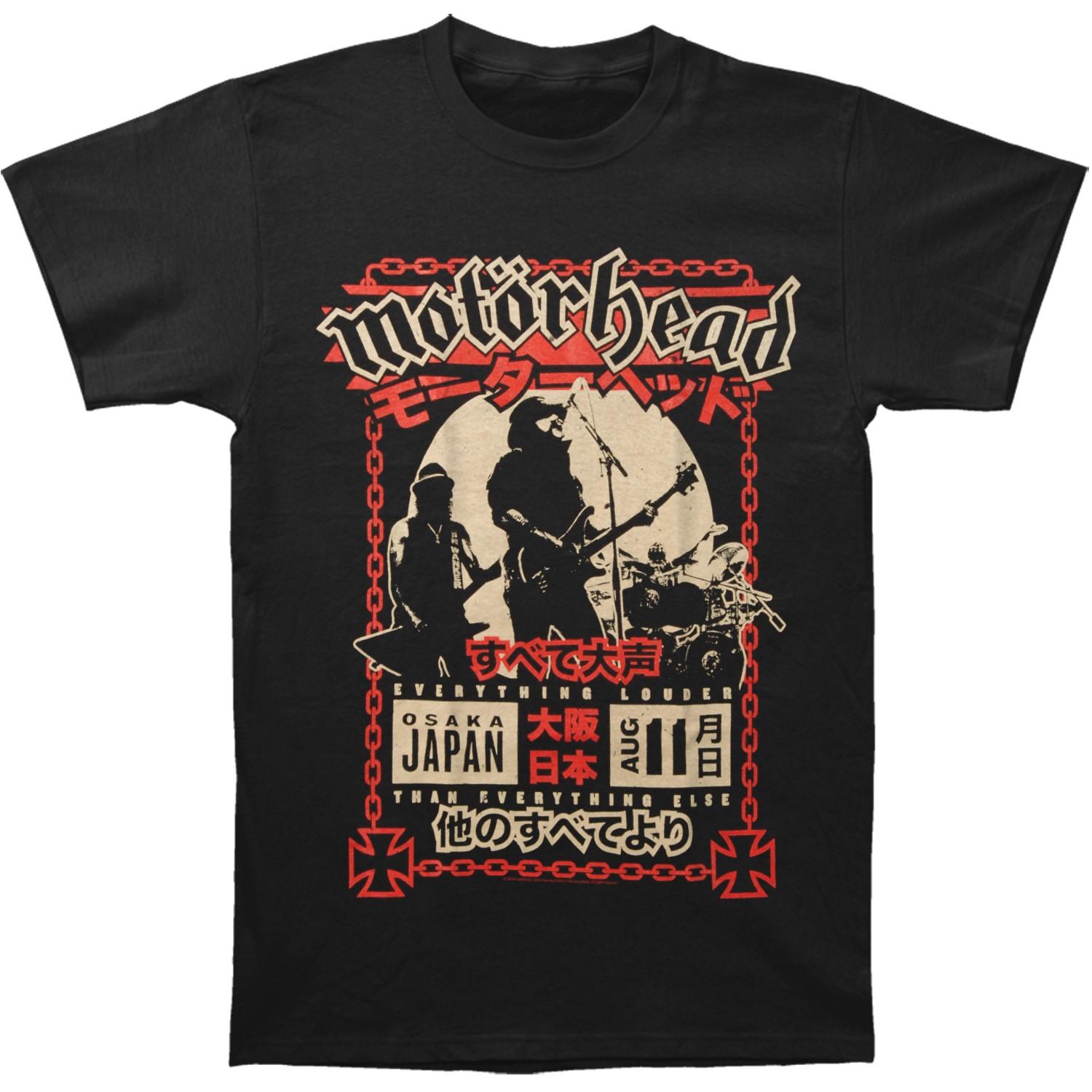 Men s Motorhead Loud In Osaka T-shirt XX-Large Black 4XL