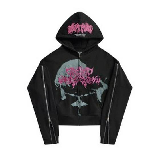 

Повседневный кардиган с капюшоном на молнии с принтом 2024 - Свободный крой, Новинка, Хит продаж XXXL