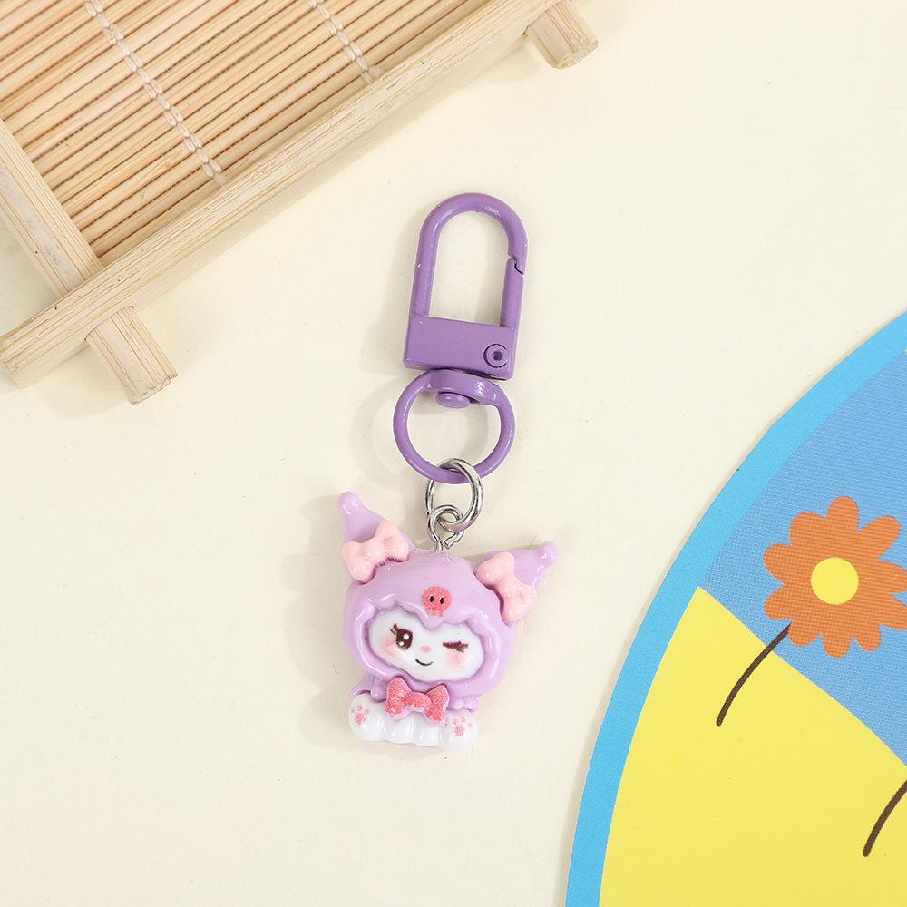 Sanrio Cartoon Keychain Pendant - Girly Heart Phone Charm, Backpack Accessory, Small Gift for Best Friends