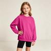 T-shirt a manica lunga unisex per bambini in cotone, colore, morbida, strato interno, maglietta per l'uso quotidiano
