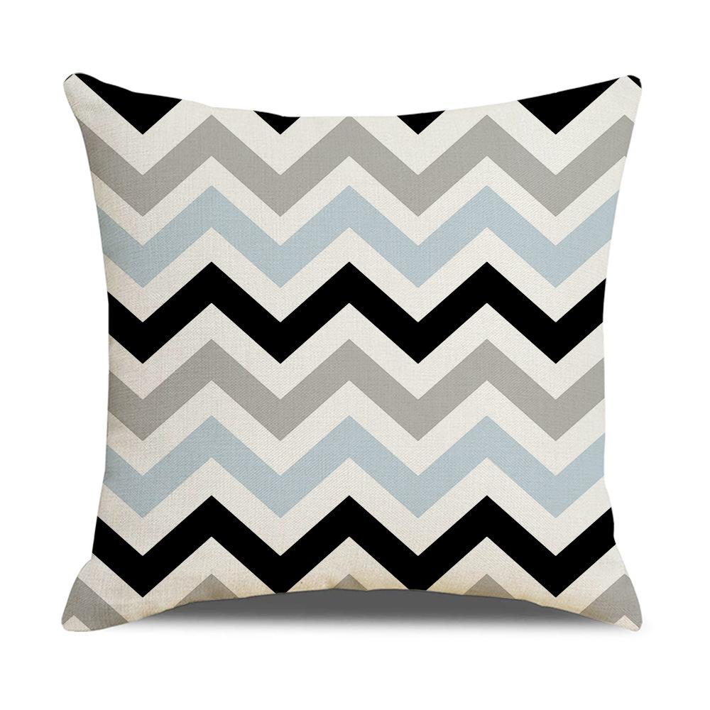 Modern Simple Nordic Ins Style Linen Pillow Case Sofa Pillow Case Home Supplies Contrast Color Pillow Case