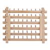 60 Spools Wooden Thread Rack DIY Easy Storage Safe Eco Friendly Beechwood Folding Thread Holder Thread Organizer for Quilting