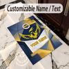 Crystal Velvet Rug Fenerbahçe FC Print Custom Name Text Floor Mat Home Decor
