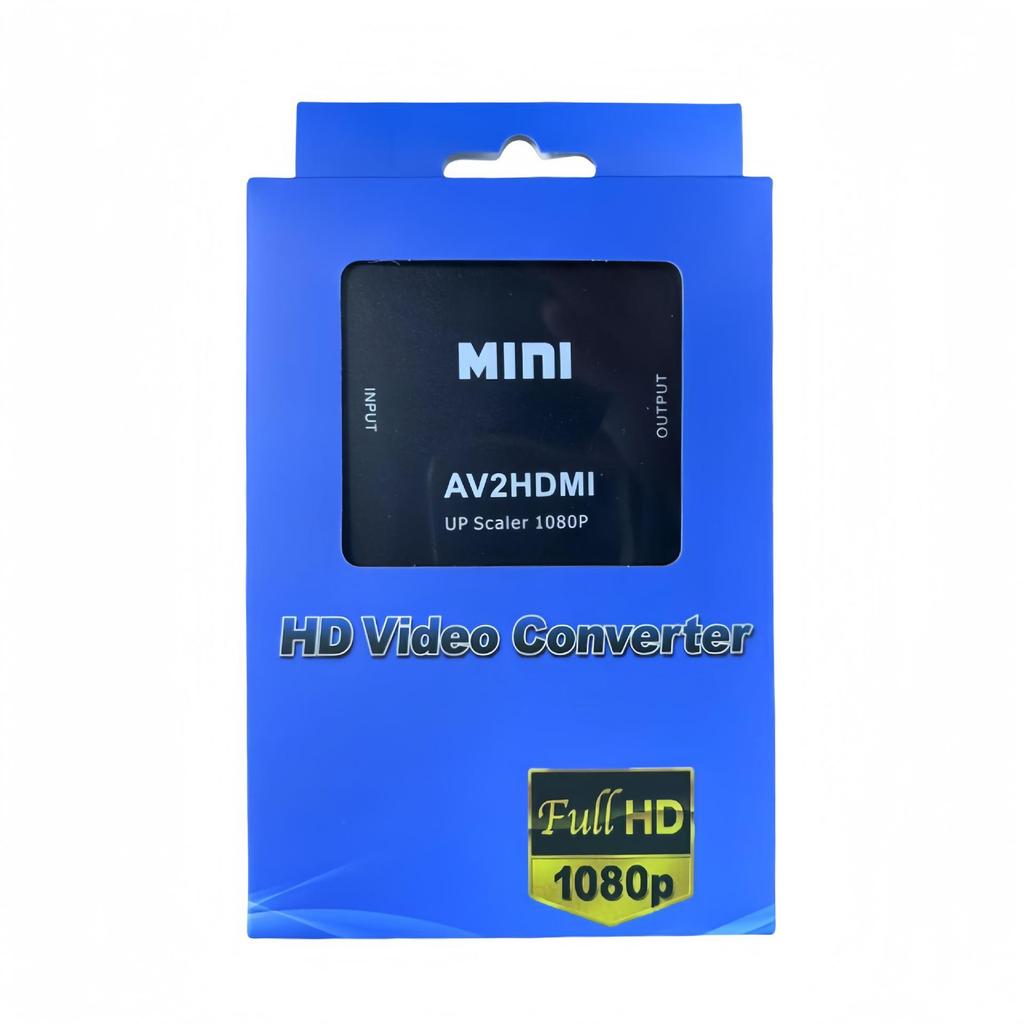 Compact HDMI To AV/VGA Converter – High-Definition Video Converter (White)