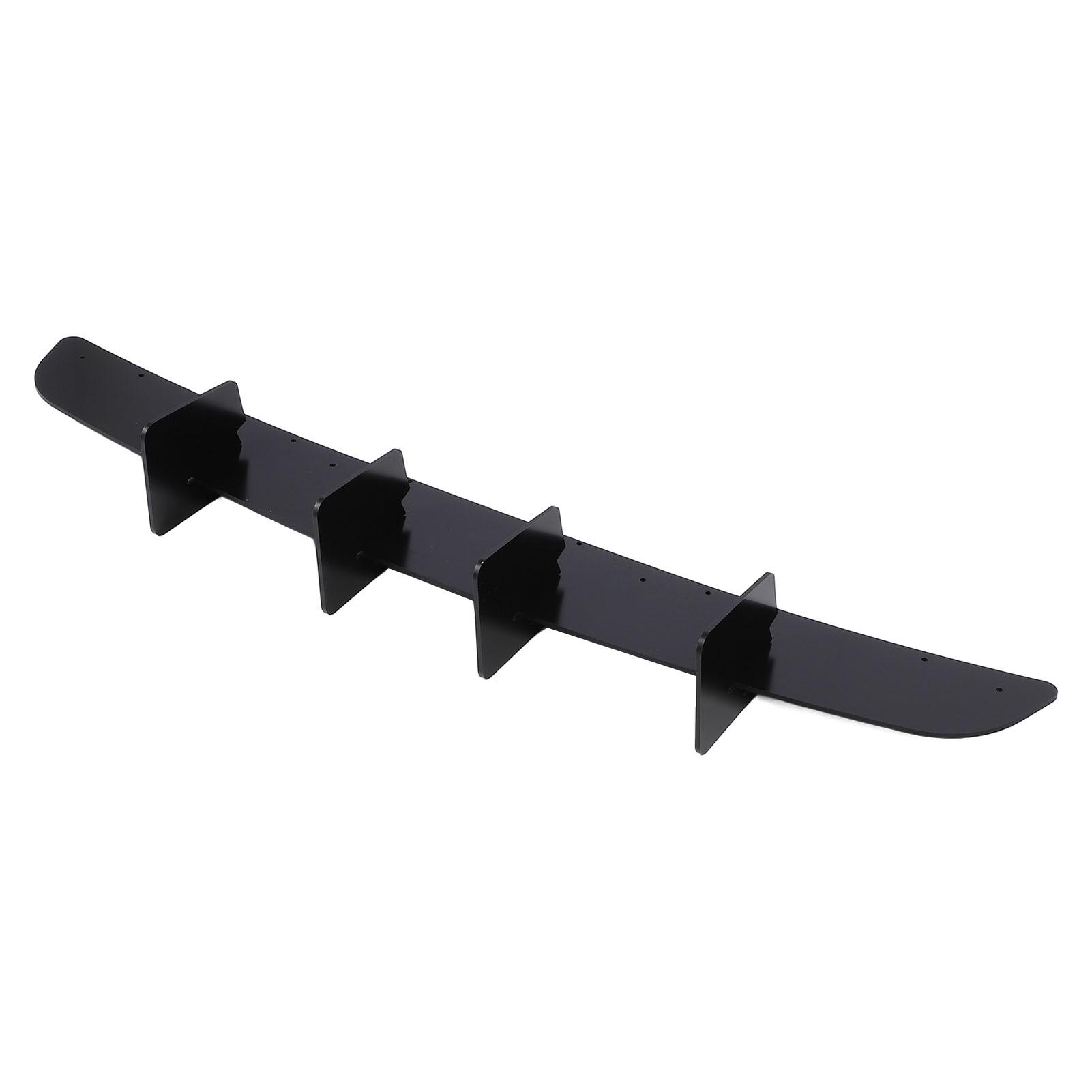 

Диффузор накладки заднего бампера Глянцевый черный Улучшенная аэродинамика Спортивный вид Прочный спойлер накладки Обвес